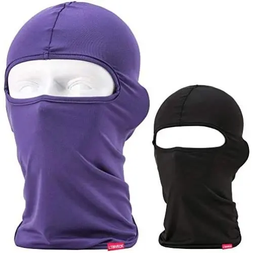 Balaclava Face Mask, 2 Pack Lightweight Motorcycle Black Warmer Ski Mask for Men Bandana