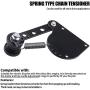 CNCMOTOK Spring Loaded Chain Tensioner fit for 49cc 66cc 80cc Engine Motorized Bike 2 Stroke Engine (Black)