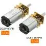 MECCANIXITY DC6V 35RPM DC3V 9RPM Micro Gear Box Speed Reduction Motor Electric Geared Motors with 2 Terminals