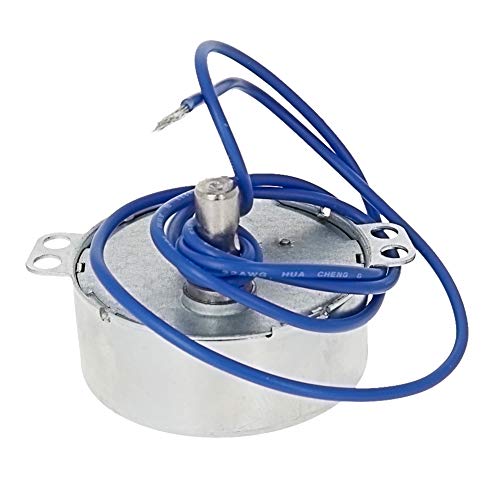 Fielect 2Pcs Synchronous Motor AC 110V 30RPM Turntable Motor CW Direction 4W TYC-50 Horizontal Hole Shaft