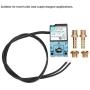 Solenoid Valve, 3 Port Valve, DC12V 5.4W Electronic Boost Control with Brass Fittings, Electric Solenoid Valve for Boost Controller 35A-AAA-DDBA-1BA