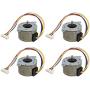 4 Pack Stepper Motor Unipolar, 120Ω Coil, 7.5 Degrees per Step, 5V DC by EX ELECTRONIX EXPRESS