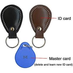 BANVIE Car RFID Push to Start Ignition kit Engine Start Stop Button Switch Keyless Go System with Leather Key