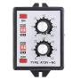 Twin Timer Relay, ATDV-NC On Off Twin Timer Relay Knob Control Time Switch Control Adjustable 6S-60M AC 220V
