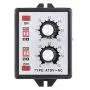 Twin Timer Relay, ATDV-NC On Off Twin Timer Relay Knob Control Time Switch Control Adjustable 6S-60M AC 220V