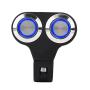 Handlebar Controller Switch Assembly,7/8inch 22mm Motorcycle Handlebar Switch Headlight Brake Fog Light ON/Off with Indicator Light (Blue Self-Locking)