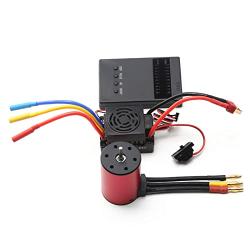 Weytoll Upgrade S3650 Brushless Motor+60A ESC+Programming Card Combo Set for 1/8 1/10 RC Car Truck