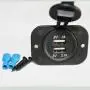 Chargeur USB Double Prises pour Bateau/Véhicule Récréatif/Voiture/Mobil-Home (Noir) Chargeur USB Double Prises pour Bateau/Véhicule Récréatif/Voiture/Mobil-Home (Noir)