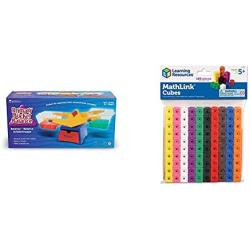 Learning Resources Primary Bucket Balance, Ages 3 and Up & Mathlink Cubes, Educational Counting Toy, Early Math Skills, Set of 100 Cubes