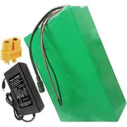 Jieoto E-Bike Battery 48V 12AH Electric Bicycle Scooter Li-ion Battery Pack Electric Bicycle Battery with Charger, for Electric Bike 200W ~ 1000W Motor