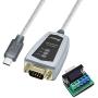 DTECH RS485 Cable USB C to RS422 Serial Adapter with FTDI Chip Breakout Board LED Indicators RS-422 RS-485 Converter Supports Windows 11 10 8 7 XP Mac (5 Feet)