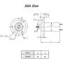 WTXRHW 3 Wires Electric Slip Collector Ring Wind Power Rotary Slip Ring for 5A 10A 15A 30A (10A)