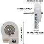 New OEM Produced for Samsung DA31-00146H Refrigerator Fan Motor by OEM Mania Replacement Part