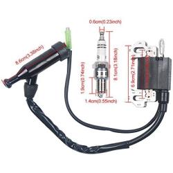 HIFROM Replace Ignition Coil with Spark Plug Air Filter for Honda Gx140 Gx160 Gx200 5.5hp 6.5hp Engine Generator Lawn Mower Motor