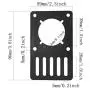 JJHXSM NEMA 23 Stepper Motor Mounting Plate 9.6x5.9x0.3cm Black 3D Printer Motor Mount Plate