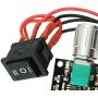 Eioflia Motor Speed Controller DC 6V 12V 24V 28V 3A 80W 1203BB PWM Motor Driver Reversing Switch Speed Adjustable Motor Speed Controller,DC Motor Speed Controller,Motor Controller,12V Motor Speed