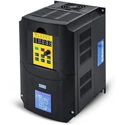 HKS VFD 5.5KW 7.5HP 220V 1 or 3 Phase Input 3 Phase 0-400HZ Output 36A Variable Frequency Drive Controller Vector Control Inverter Converter for CNC Motor Speed Control and Spindle