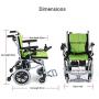 YLFGSLEP Electric Wheelchair, Equipped with 190W Dual Motor 24V10AH Lithium Battery Intelligent Universal Controller, Power Wheelchair Update Range 20 (Km) Dsuitable for The Elderly Disabled