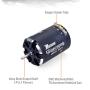 SURPASS HOBBY Rocket Supersonic 540 8.5T (4200KV) Modified Sensored Brushless Motor Shaft 3.175mm Fixed Timing for 1/10 RC Car,