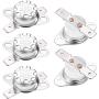 uxcell KSD301 Thermostat 150°C/302°F Normal Closed N.C Adjust Snap Disc Temperature Switch for Microwave,Oven,Coffee Maker 5pcs