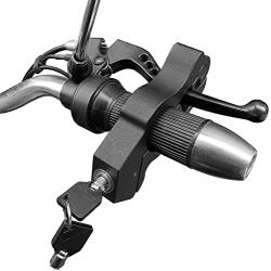Modengzhe Mototcycle Handlebar Anti-Theft Lock Aluminum Safety Grip Brake Additional Lock for Motorbikes Scooters ATVs Dirt Bikes (Black)