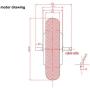 36V 350W Electric Scooter Conversion Kit 8 Inch Brushless Huv Motor Kit for Kick Scooter DIY Electric Trikke Speed Can Be 30KM/H