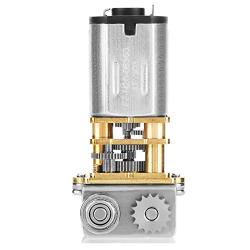 Gear Motor, DC12V 11RPM N20 Right Angle Metal Gearbox Micro Gear Motor with Low Heat and Low Loss, Low Speed Low Noise Wear-Resistant for 3D Printing Pen