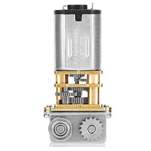 Gear Motor, DC12V 11RPM N20 Right Angle Metal Gearbox Micro Gear Motor with Low Heat and Low Loss, Low Speed Low Noise Wear-Resistant for 3D Printing Pen