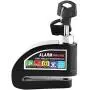 Alarm Disc Brake Lock, Motorcycle Scooter ycle Anti Theft Disc Brake Lock Security Alarming System(Black) Motorbike Alarm Motorbike Alarm