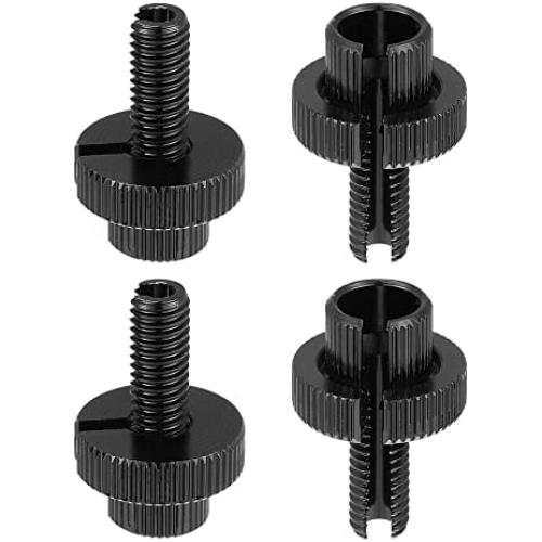 X AUTOHAUX 4pcs M8 Bike Bicycle Motorcycle Aluminum Alloy Brake Clutch Lever Cable Adjuster Screws Fastener Bolt Accessories