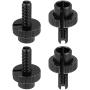 X AUTOHAUX 4pcs M8 Bike Bicycle Motorcycle Aluminum Alloy Brake Clutch Lever Cable Adjuster Screws Fastener Bolt Accessories