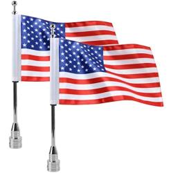 Motorcycle Flagpole Mount and American Flag - 6