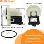 280187 8181684 Washer Drain Pump Motor by Blutoget - Ken-more Whirlpool KitchenAid Washing Machine - Replacement for 27122 285998 8181684 8182819 81828219 ( 2 YEARS WARRANTY)
