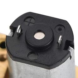 DC 12V Gear Motor, 1024GA20 Thread Flip N20 Gear Motor M4 x 55mm Shaft(12V 100RPM)