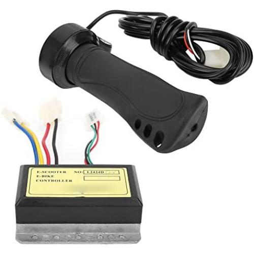 01 Stall Protection E‑Bike Controller Set, Cable Hand Grip 12V 250W Controller Handlebar, for Electric Bicycle E‑Bike Parts E‑Bike E‑Scooter Parts