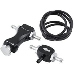 Qiilu Universal Tee Bleed Valve Manual Boost Controller Kit for Car Bilateral Turbo Adjustable