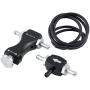 Qiilu Universal Tee Bleed Valve Manual Boost Controller Kit for Car Bilateral Turbo Adjustable