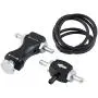 Qiilu Universal Tee Bleed Valve Manual Boost Controller Kit for Car Bilateral Turbo Adjustable