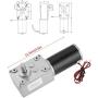 DC 12V 200RPM Turbo Worm Geared Motor,High Torque Turbine Worm Geared Motor Reduction Motor for 5840—31ZY