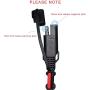 QIUCABLE SAE Quick Disconnect Extension Cable - 12Ft 16AWG SAE 2 Pin Bullet Quick Release Connector Lead Wire Harness, SAE Single Plug Battery Charging Cable for Solar Panel Car Truck Motorcycle