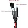QIUCABLE SAE Quick Disconnect Extension Cable - 12Ft 16AWG SAE 2 Pin Bullet Quick Release Connector Lead Wire Harness, SAE Single Plug Battery Charging Cable for Solar Panel Car Truck Motorcycle