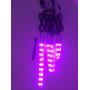 Kingshowstar 6PCS Multi-Color Wireless Remote Control Motorcycle Atmosphere Lamp RGB Motorcycle 5050 Led Strip Light Kit