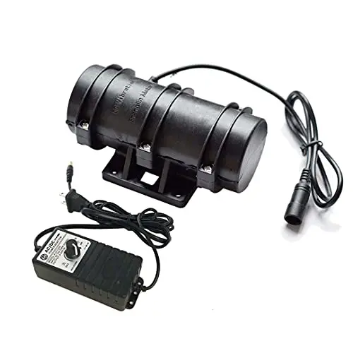 DC 12V Vibrating Motor Nylon Housing with Speed Regulator Truck Anti-Fatigue Vibrator for Vibration Screen Massage Bed, Black DC 12V Vibrating Motor Nylon Housing with Speed Regulator Truck Anti-Fatigue Vibrator for Vibration Screen Massage Bed, Black