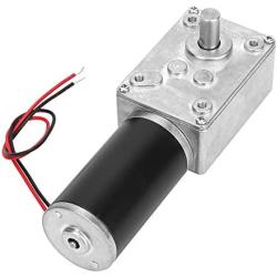 DC 12V Gear Motor High Torsion Speed Reduce Electric Gearbox Motor Reversible Worm Gear Motor 8mm Shaft (12V 50RPM)
