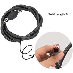 Rain King Fuel Line Assembly, Outboard Motor Inner Diameter 3/8inch Outer 5/8inch Dia Hose Marine Boat RVs Assembly with Primer Bulb Steel Clamps