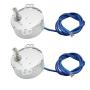 Fielect 2Pcs Synchronous Motor AC 110V 60-70RPM Turntable Motor CW/CCW Direction 4W TYC-50 Horizontal Hole Tapping Shaft