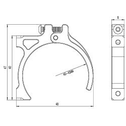 KWBRC 42mm Rc Motor Fan RC Cooling Fan Motor Metal RC Model Cooling Fan RC Heat Sink fan RC Electric Motor Heat Sink for 1515/1512/4268 /TENSHOCK 812 Motor of RC Model Car (Black)