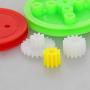 Fielect 43Pcs Plastic Gear Kit DC Motor Gears Kit DIY Gear Assortment Accessories Set for Motor Robot Various Gear Axle Belt Bushings