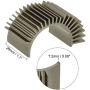 MECCANIXITY Motor Heat Sink Cooling Fins Aluminum 36mm Dia Gold Tone for Motor 3pcs