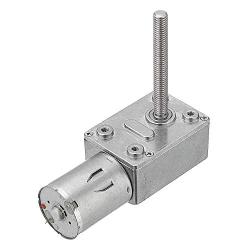 WINGONEER JGY370 DC12V 150RPM 50mm-M6 Screw Worm Gear Motor Self-Locking Reduction Gear Motor